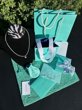 Tiffany & Co. Return to Tiffany® Bead Necklace-used & Tiffany & Co. new cloth.